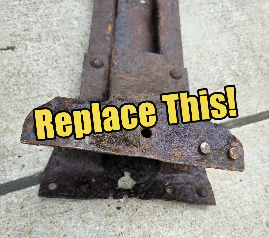 Early 4wd GM Truck (67-72) Rear Frame Crossmember at Rear Leaf Spring Hangers