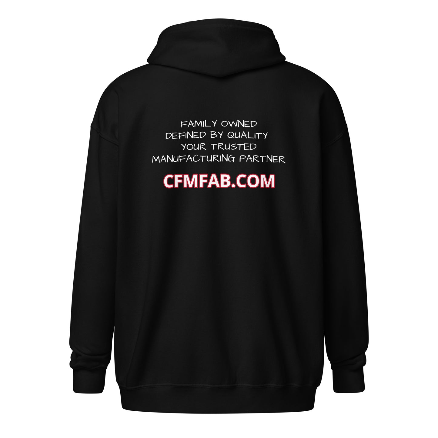 Unisex heavy zip hoodie