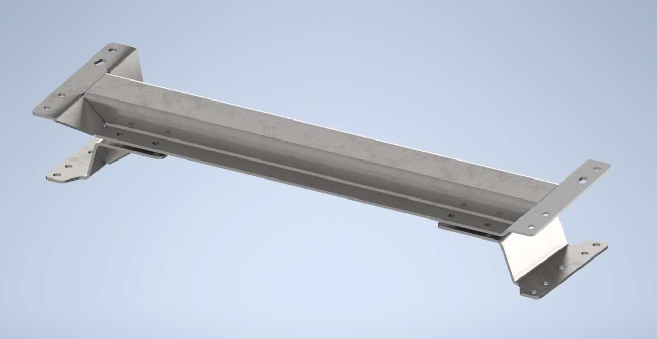 Early 4wd GM Truck (67-72) Rear Frame Crossmember at Rear Leaf Spring Hangers