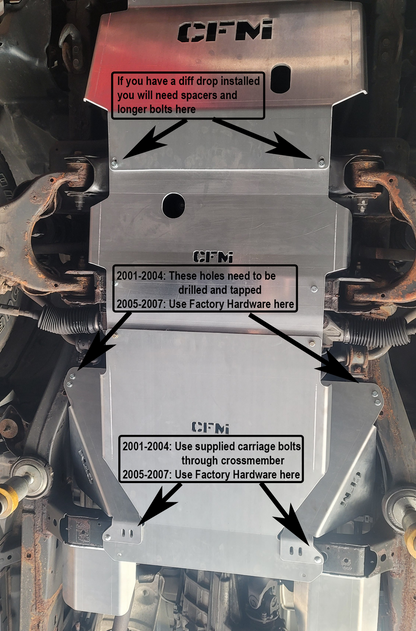 1st Gen Sequoia Full Skidplate System