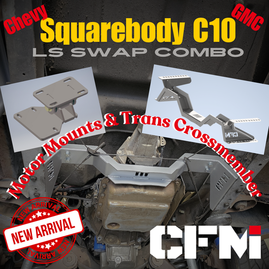 C10 Squarebody LS Swap "Combo" - HD Motor Mounts & Transmission Crossmember