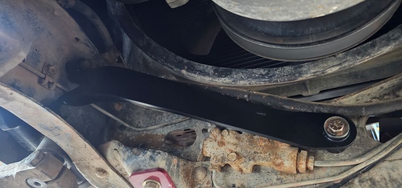 GM Squarebody Steering Box Brace - Inside Frame