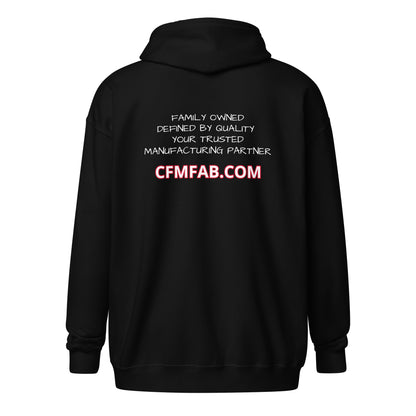 Unisex heavy zip hoodie